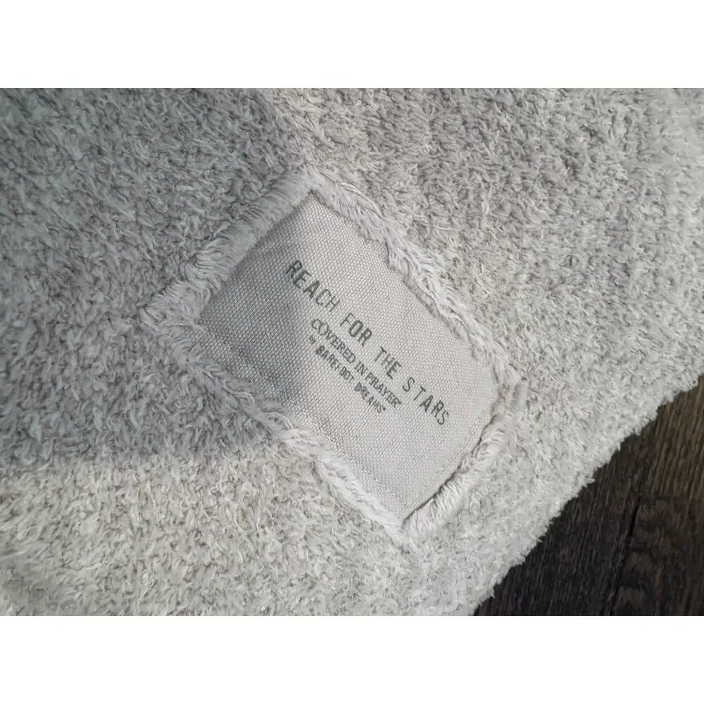Barefoot Dreams CozyChic® Baby Blanket Silver Ice Multi Stars NEW $88